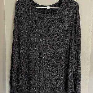OLD NAVY BLACK HEATHER LONG SLEEVE | SIZE XXL